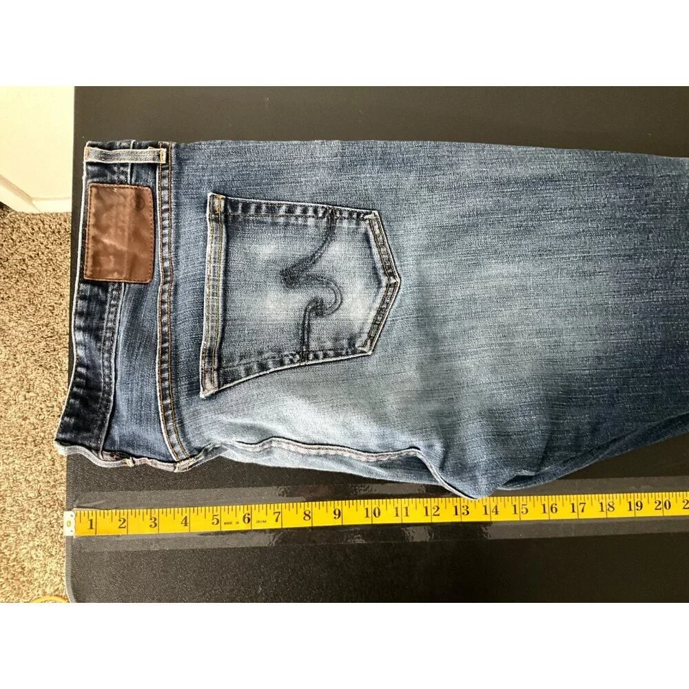 AG Adriano Goldschmied Jeans Mens 38x29 Blue Graduate Tailored Stretch Denim - Picture 11 of 13